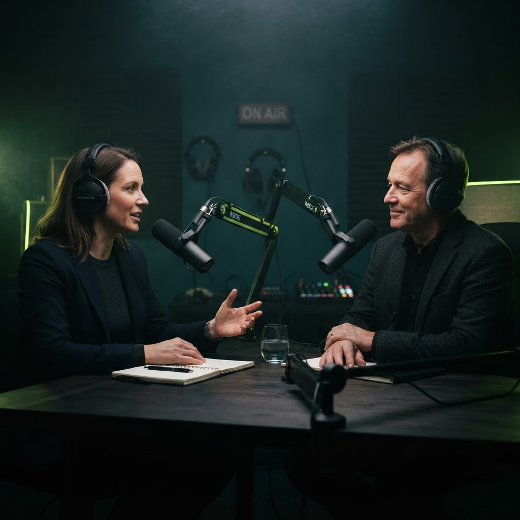 Beyond the Build podcast studio in conversation